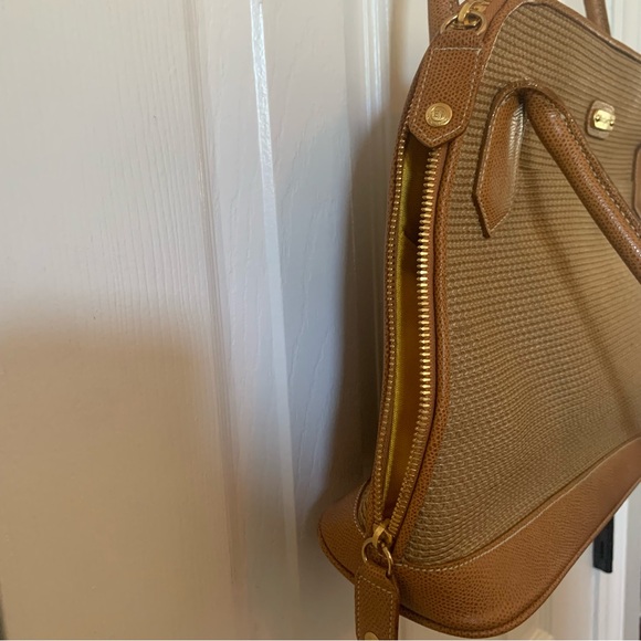 Eric Javits Natural Woven Tan Straw Shoulder Bag Purse Summer - Picture 13 of 16